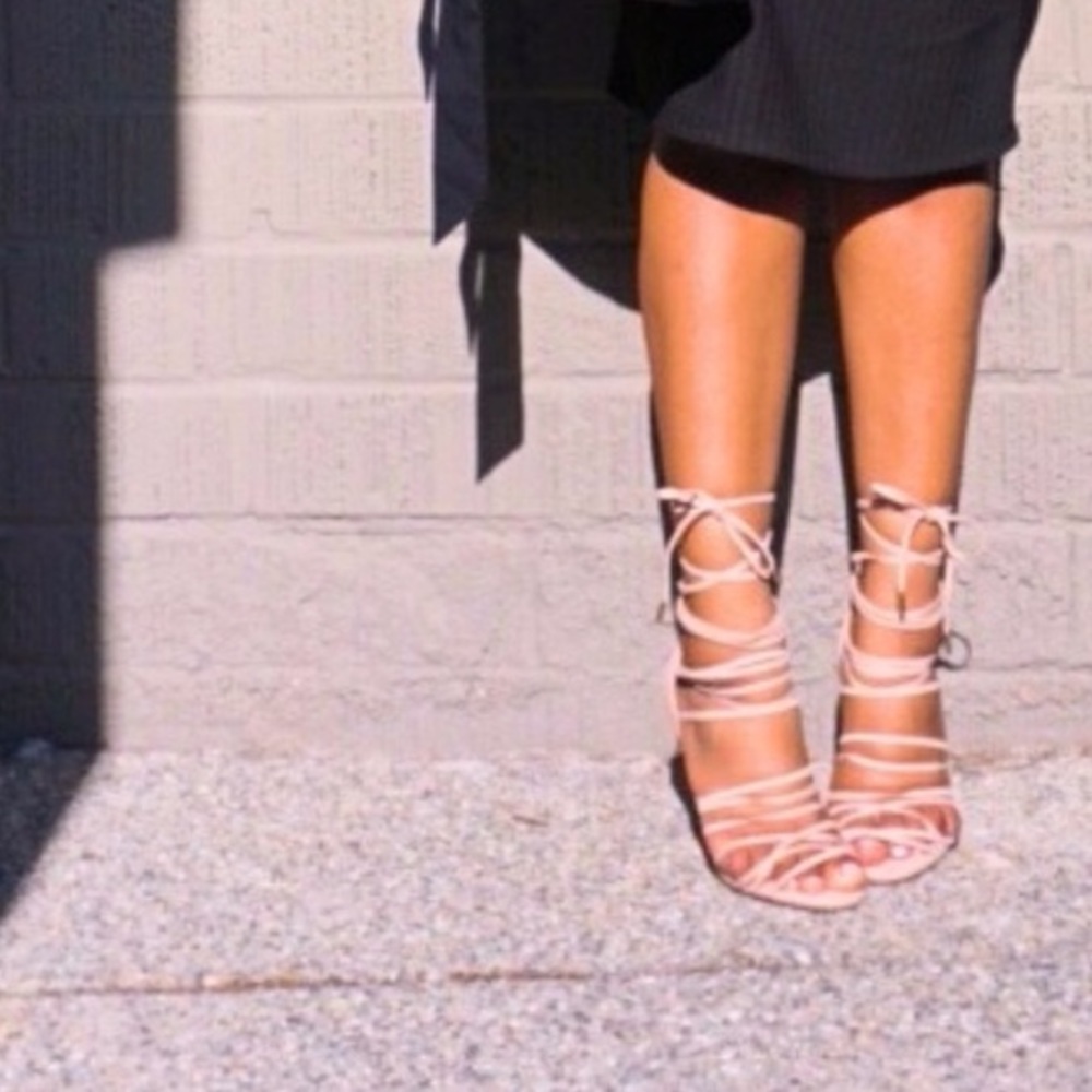 Strappy heeled sandal